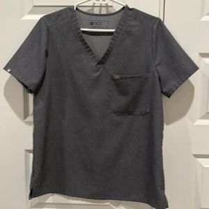 Figs Technical Collection Scrub Top Grey Size Medium